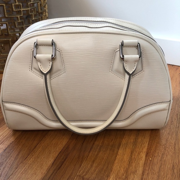 Louis Vuitton Ivorie Epi Leather Bowling Montaigne PM 100% Authentic - Picture 4 of 16